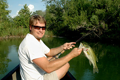 small bass on ultralight