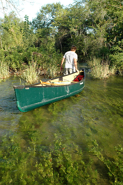 walking the canoe